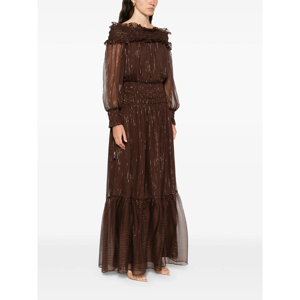 Self-Portrait Dresses - Brown | ad10a3b3d58677046e80c13d4336d7092b1ec2d7