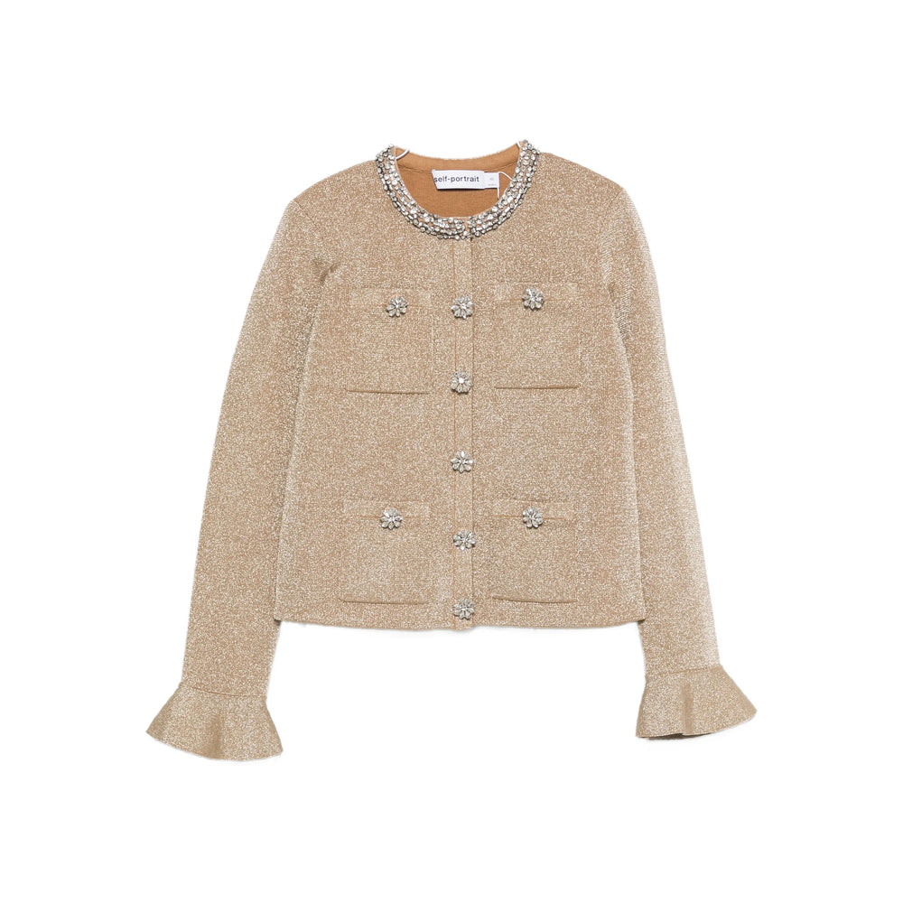 Self-Portrait Sweaters - Gold | e209a6b6ee5709b2a05c75566db870f4260f93fe