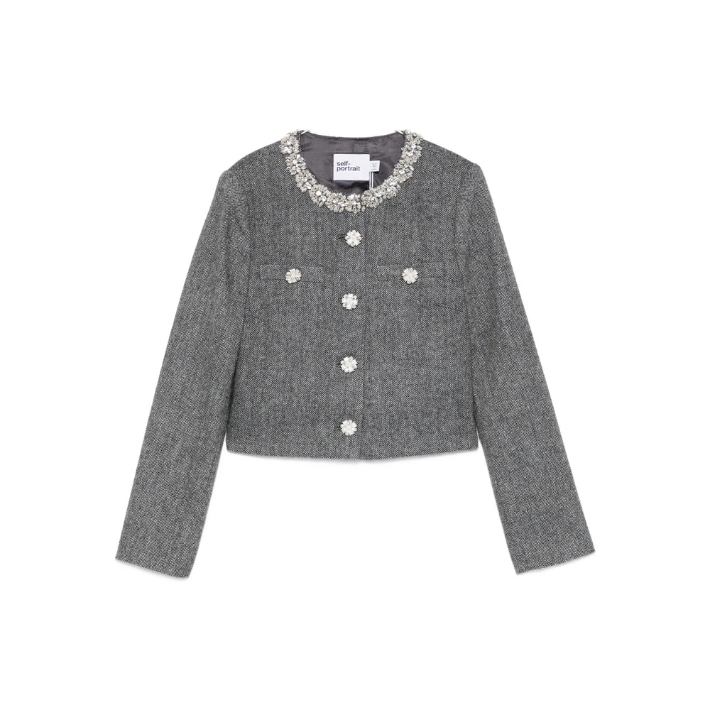 Self-Portrait Outerwears - Gray | 16b2d6773ef5cb4ee6d05e3ac92a2eebc7ddcaf4