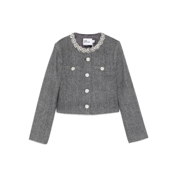 Self-Portrait Outerwears - Gray | 16b2d6773ef5cb4ee6d05e3ac92a2eebc7ddcaf4