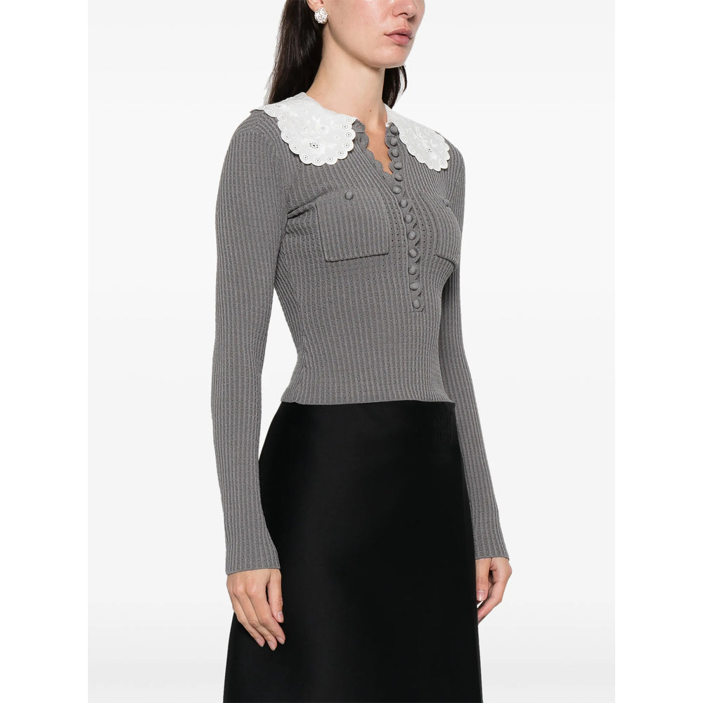 Self-Portrait Tops - Gray | b3432a40d00fd8d69dd0cf13719c7b358aeac07c