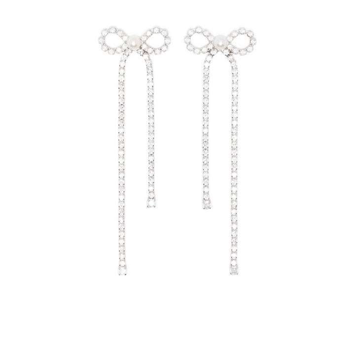 Self-Portrait Jewellery - Silver, White | 8534b6ee30ff7057e0892bfafee6eac147c4ffc1