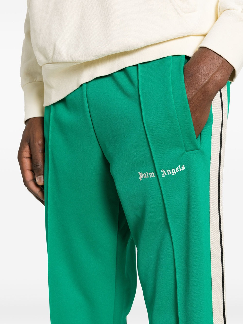 Sports trousers with embroidery