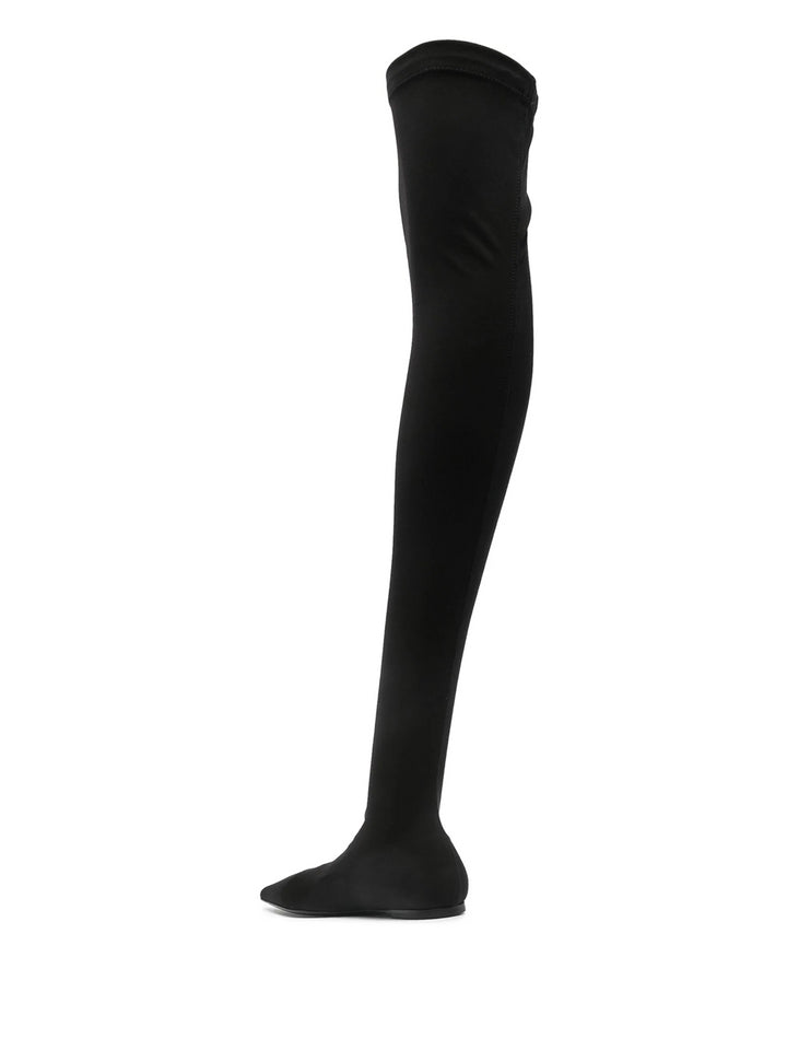 Thigh high flat boots