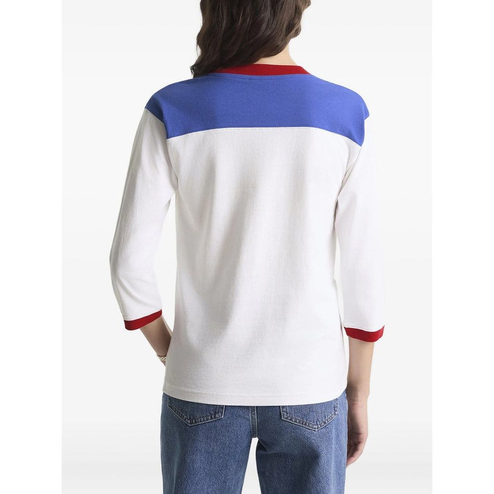 Sporty & Rich T Shirts - White, Blue | 55676c79a1e7429a7d3a720d7752c3c1eb6c94d1