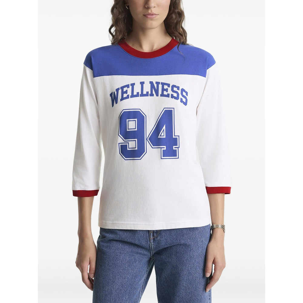 Sporty & Rich T Shirts - White, Blue | 851d58fbb4a79372ed9f70013ff3a47ac8ee8429