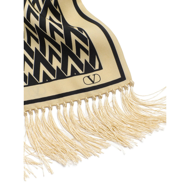 Valentino Garavani Scarves - Neutral, Black | 6fe7c8cdc7a9b855bebfac623d72aa60a9d9a27c