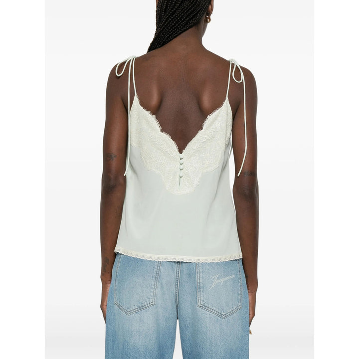 Valentino Tops - Green, White | 5ea2446b1f32667b1d38ba727a04b313fe567933