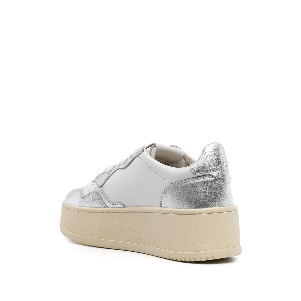 Autry Sneakers - White, Silver | f065ad587a147e39182f00d1bfe787f9f3dba809