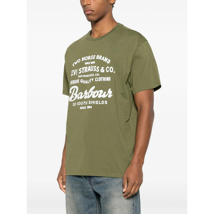 Barbour X Levi'S T Shirts - Green | 5bbc2bade469a5f458c4caa28806f362a6c44ded