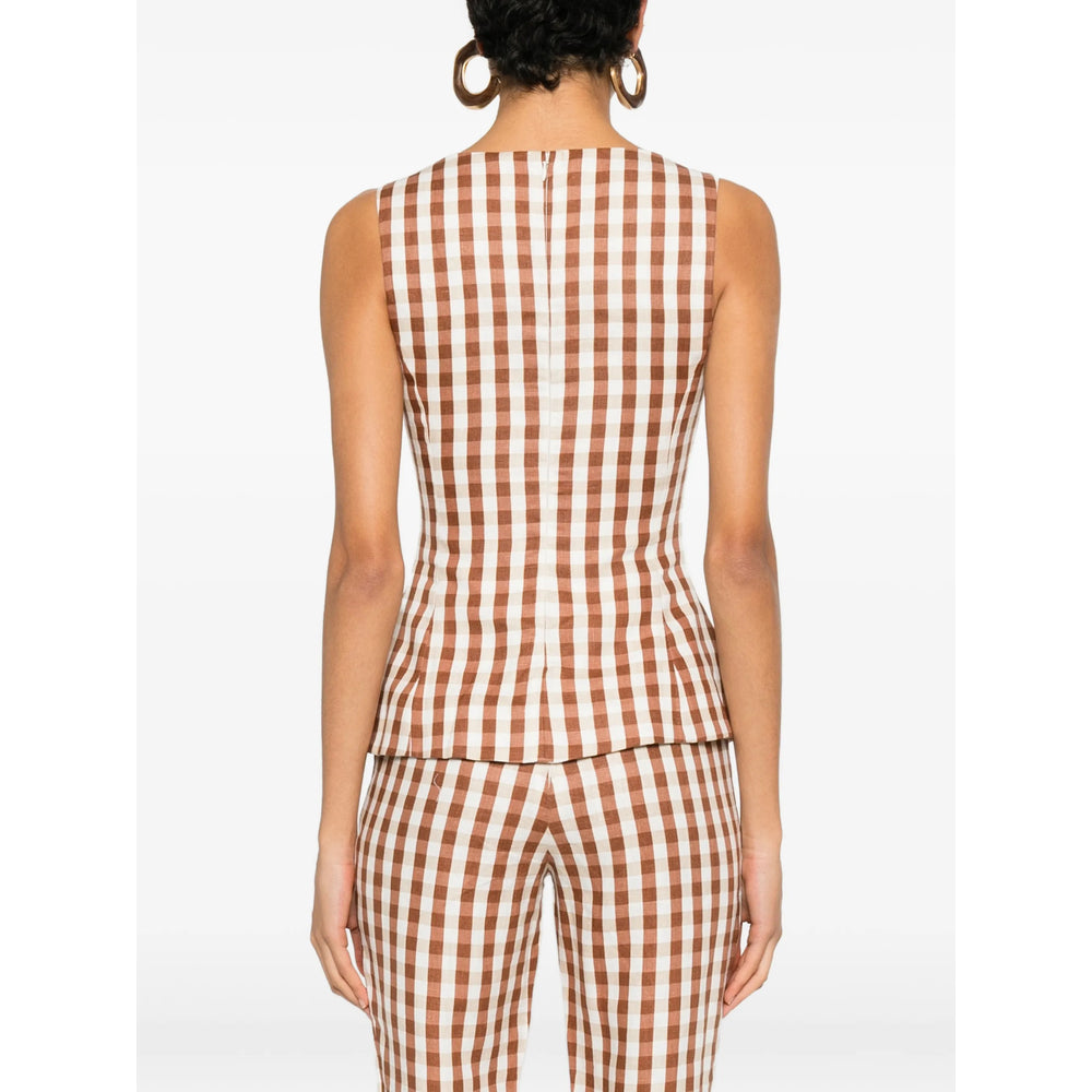 Faithfull The Brand Tops - Brown, White | 42672e4cec6d733baa0a1b2f3112ba11e8627661