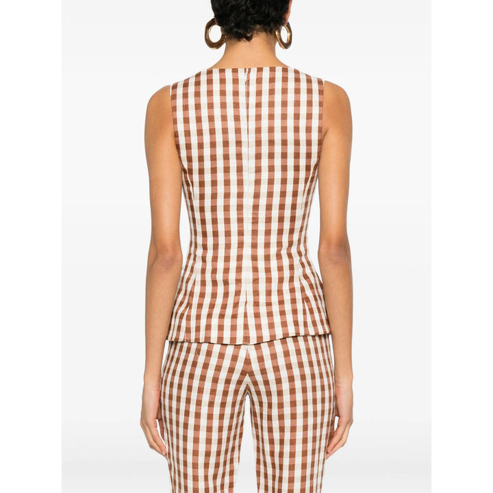 Faithfull The Brand Tops - Brown, White | 42672e4cec6d733baa0a1b2f3112ba11e8627661