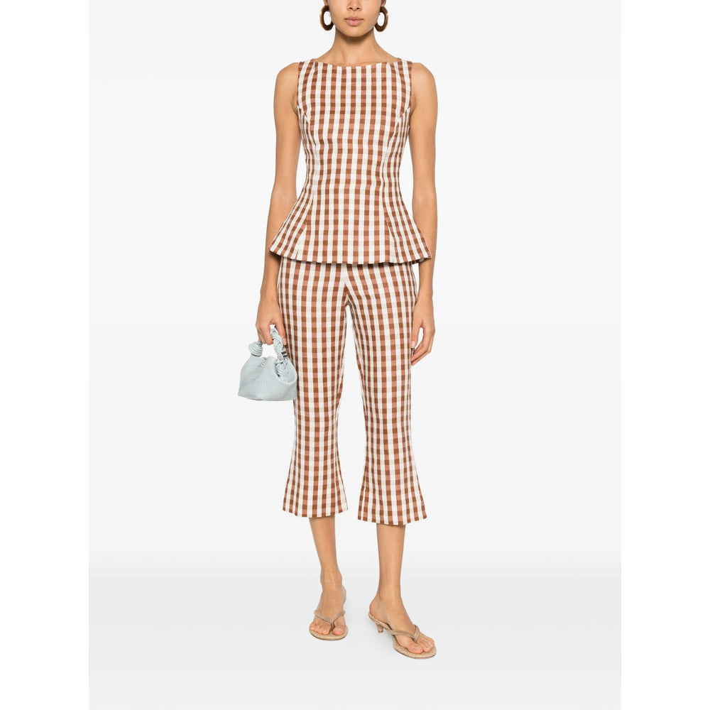 Faithfull The Brand Tops - Brown, White | 0783de1c5d6ea20e6847dc9a459f8e0e9e7d47c7