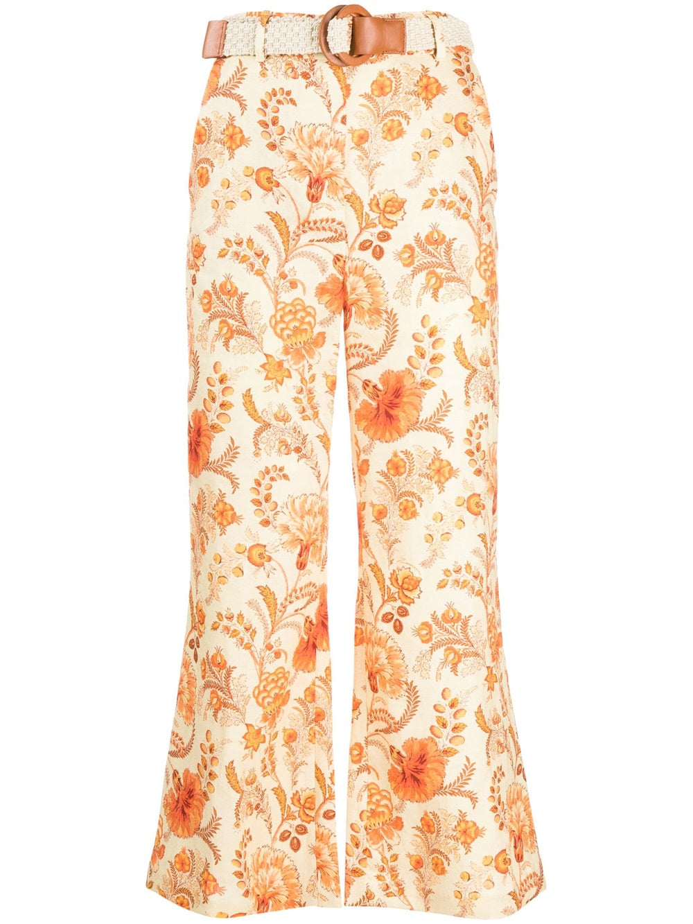 Junie floral cropped trousers