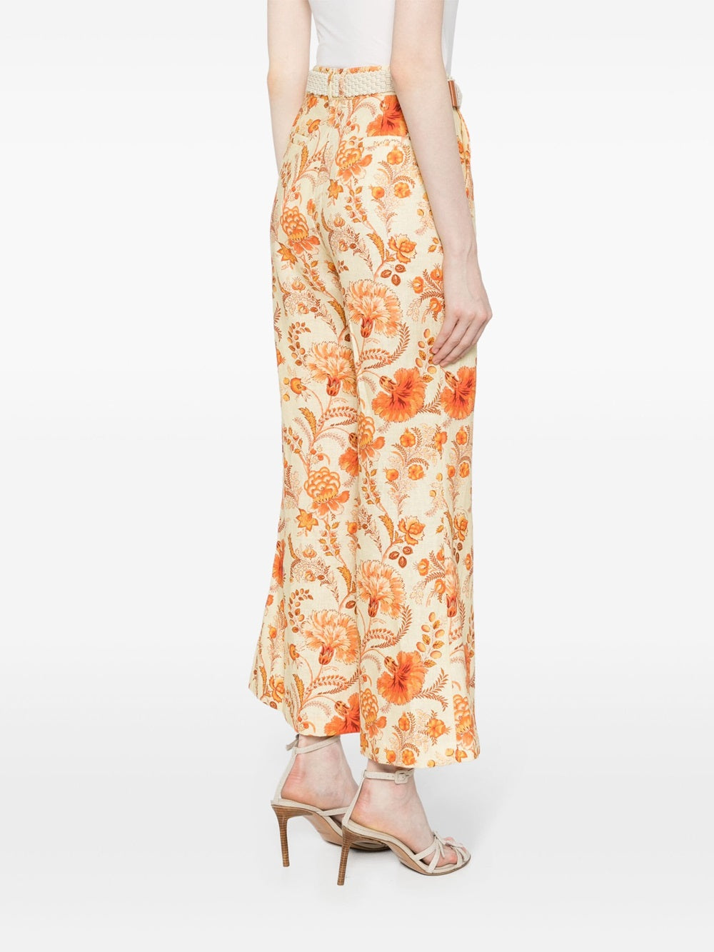 Junie floral cropped trousers