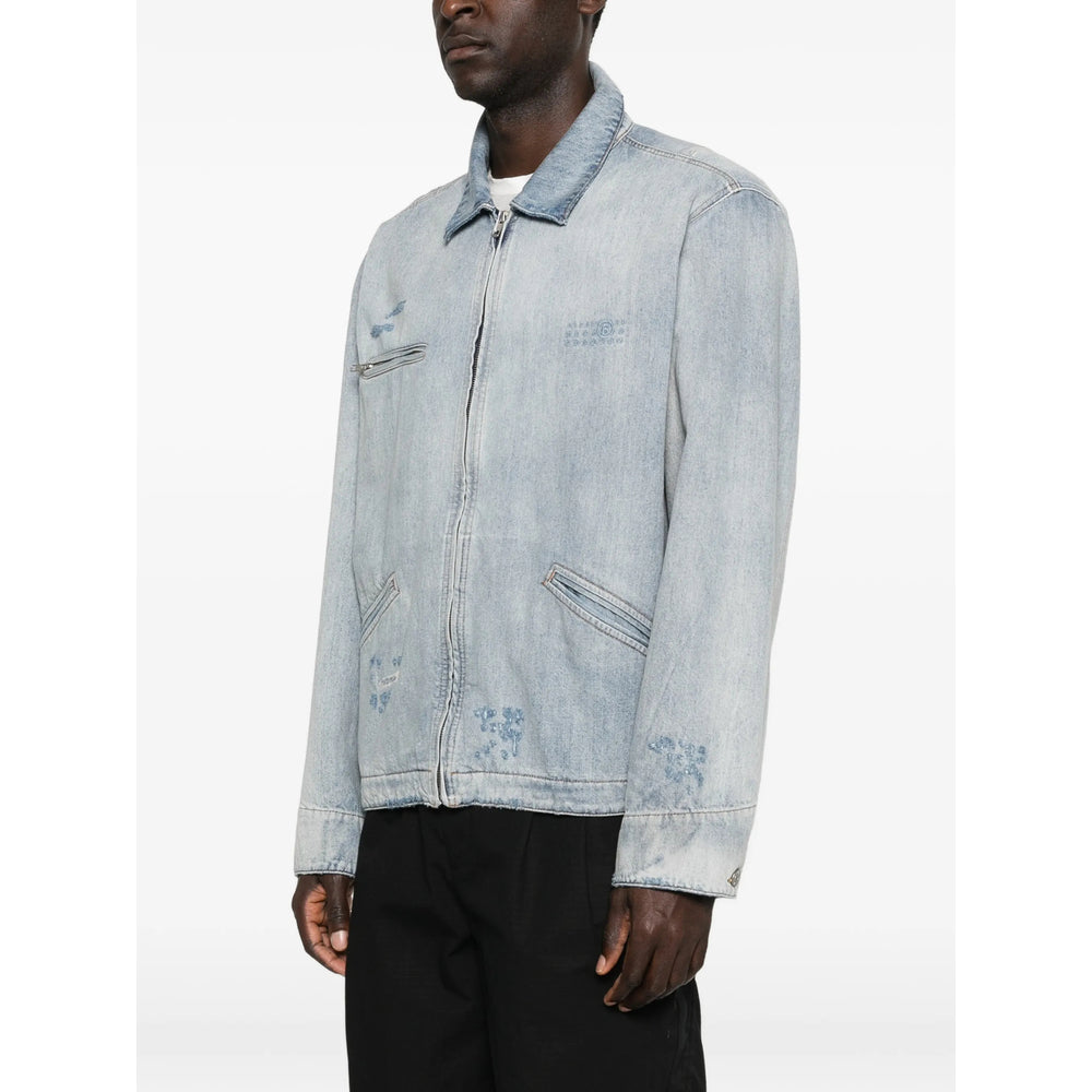 Mm6 Maison Margiela Outerwears - Blue | 0c418a3bbecf530b028c25de965fca810aed0a0b