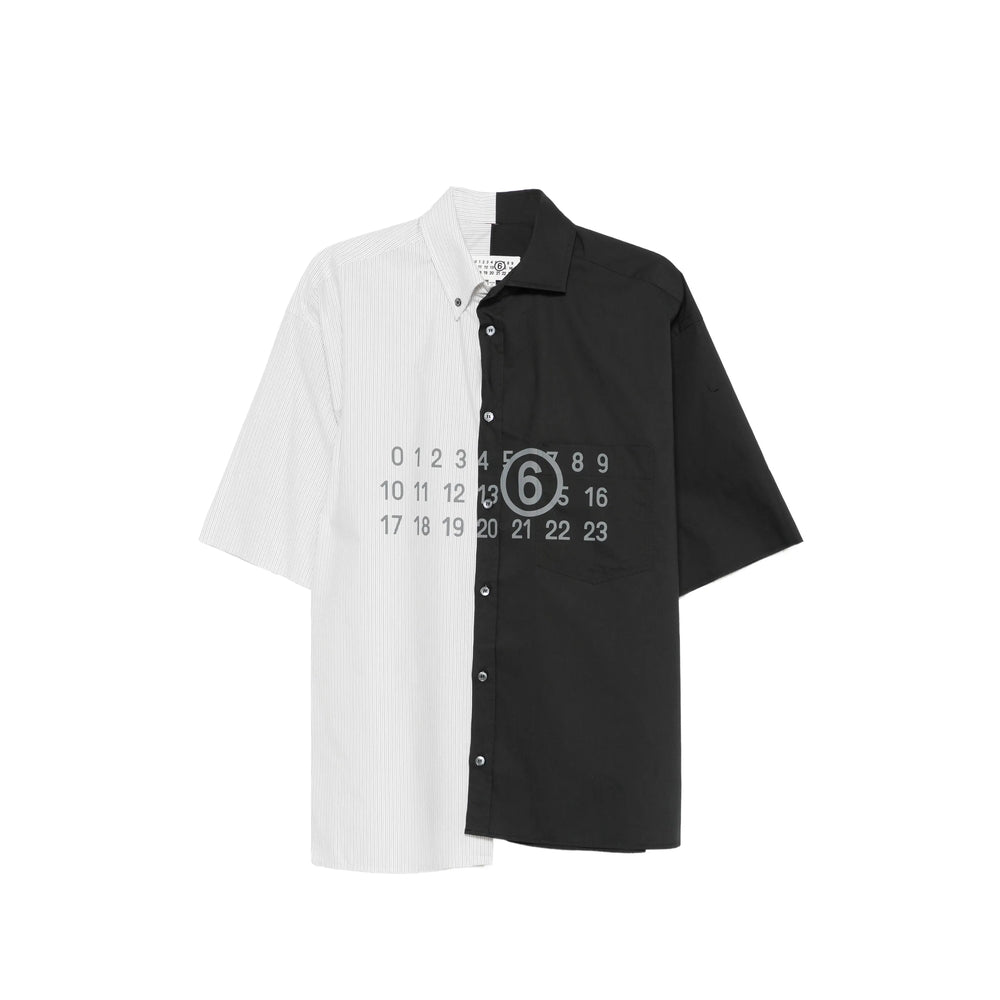 Mm6 Maison Margiela Shirts - White, Black | 93c6fdcc70294a9706331c5616a717a829130537