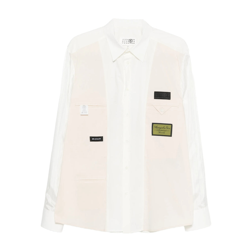 Mm6 Maison Margiela Shirts - White, Neutral | d78f0404530281f770a3bfb0e522fd0e590884b3
