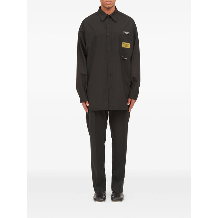 Mm6 Maison Margiela Shirts - Black | 40163f00123811c2f8a9b5cf5a8cc80690271d32