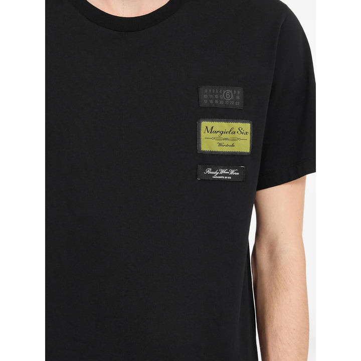 Mm6 Maison Margiela T Shirts - Black | 82acaba04f60f54c1aa31b3421c853be50264a2c