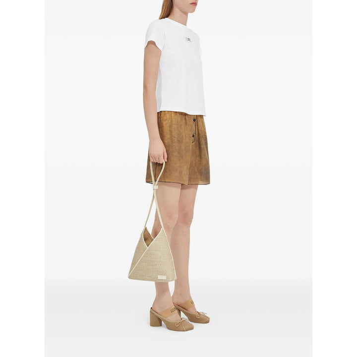 Mm6 Maison Margiela T Shirts - White | f5d62cd9c194cf511f3b3fa84a49ea977b07bda2