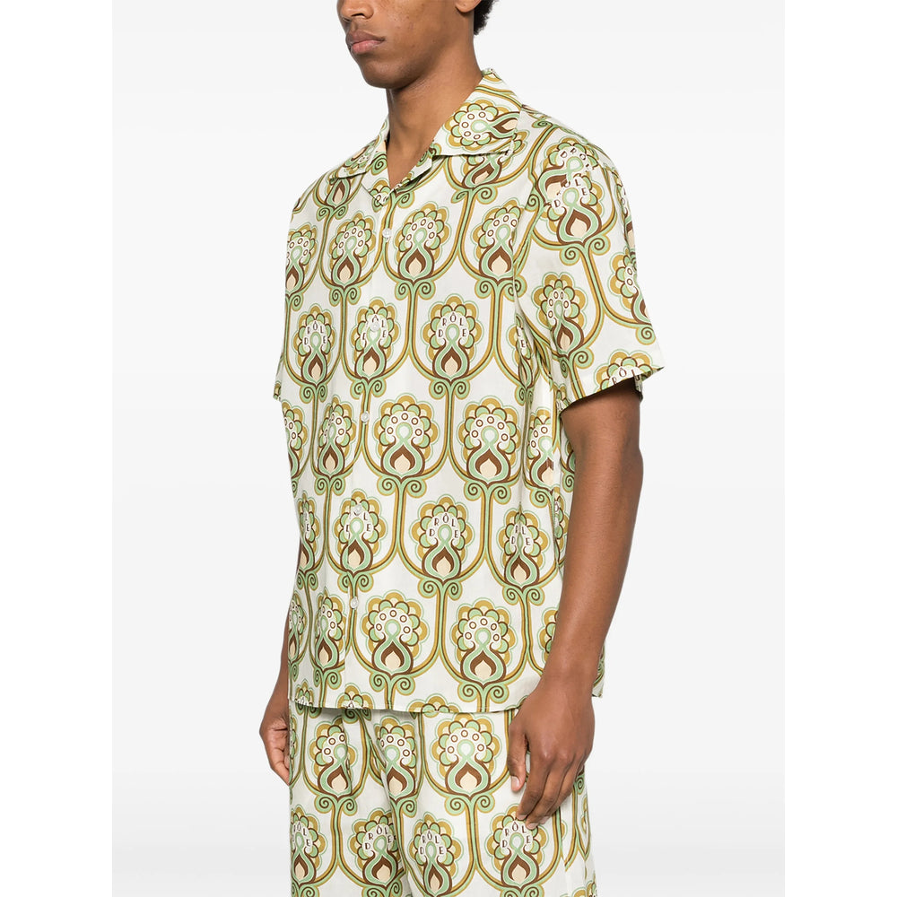 DrôLe De Monsieur Shirts - Green, Brown | 328481e36e535fb03b30fe10c5084692b635c73c