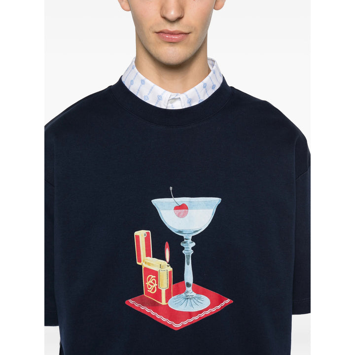 DrôLe De Monsieur T Shirts - Blue | 48e0844ce6e169b3165891a994092bb207df7ce2