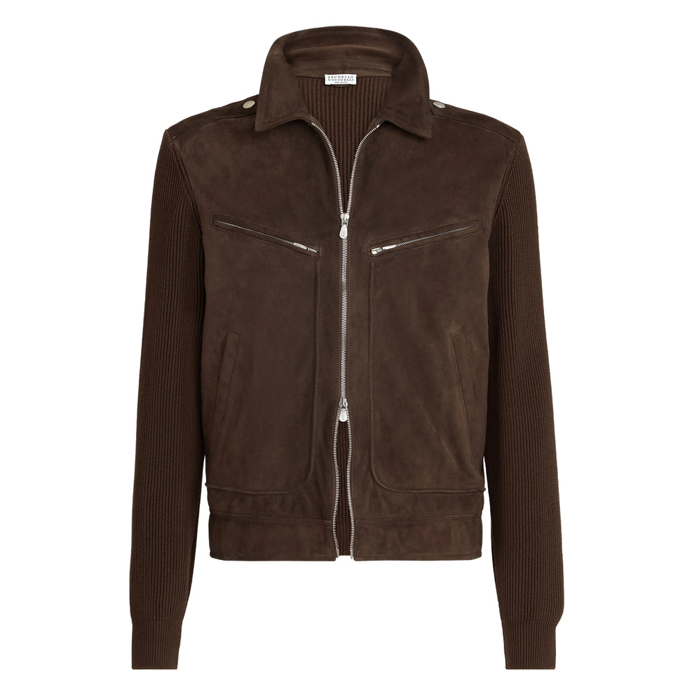 Brunello Cucinelli Leather Outerwears - Brown | 28c9cae42fd91fae4c515b6103d3a1a59f9d5a55