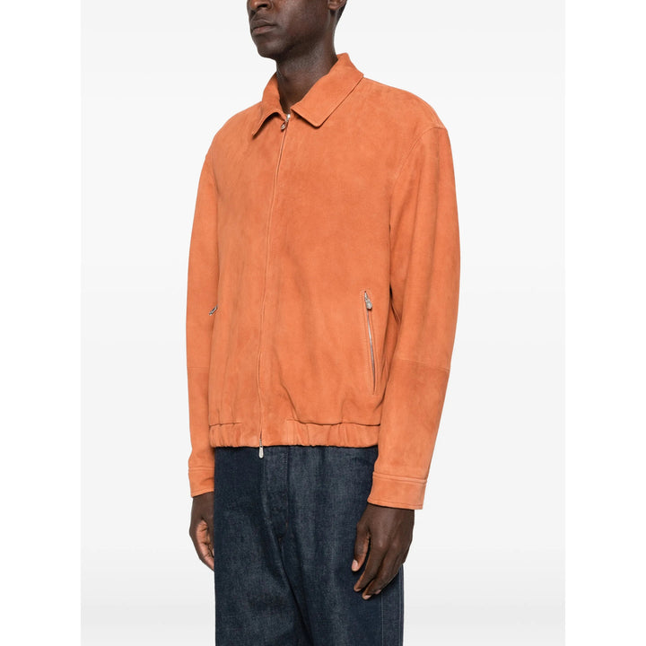 Brunello Cucinelli Leather Outerwears - Orange | 9c26bef2a5fefc1ffa956d84875bd7df94f1ee31
