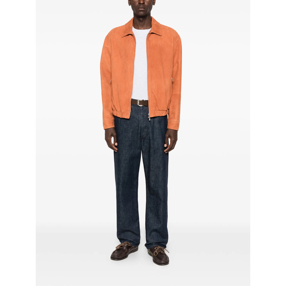 Brunello Cucinelli Leather Outerwears - Orange | ed19c1727b6656959b07822e41eba1fa8d064945