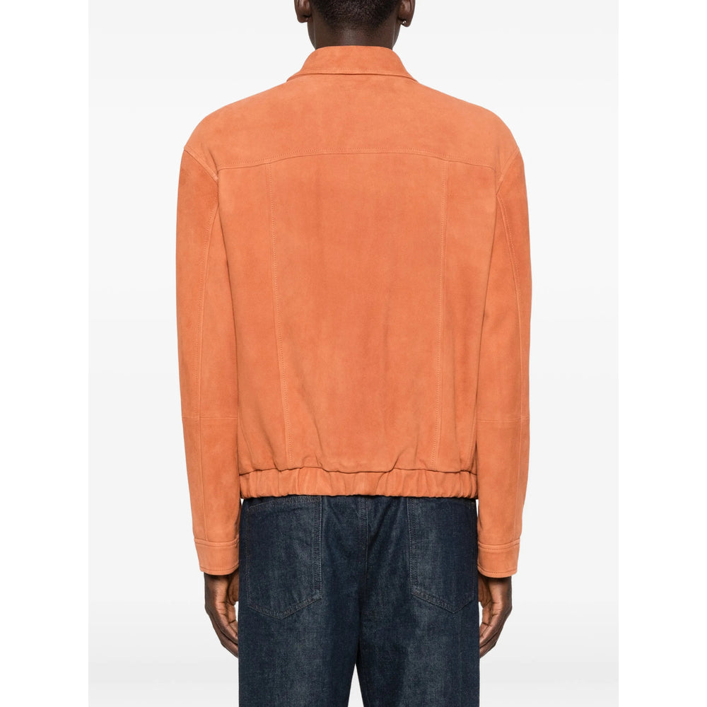 Brunello Cucinelli Leather Outerwears - Orange | 07a25fbb5cb2de5ca0859ca477416d7e3181b4be