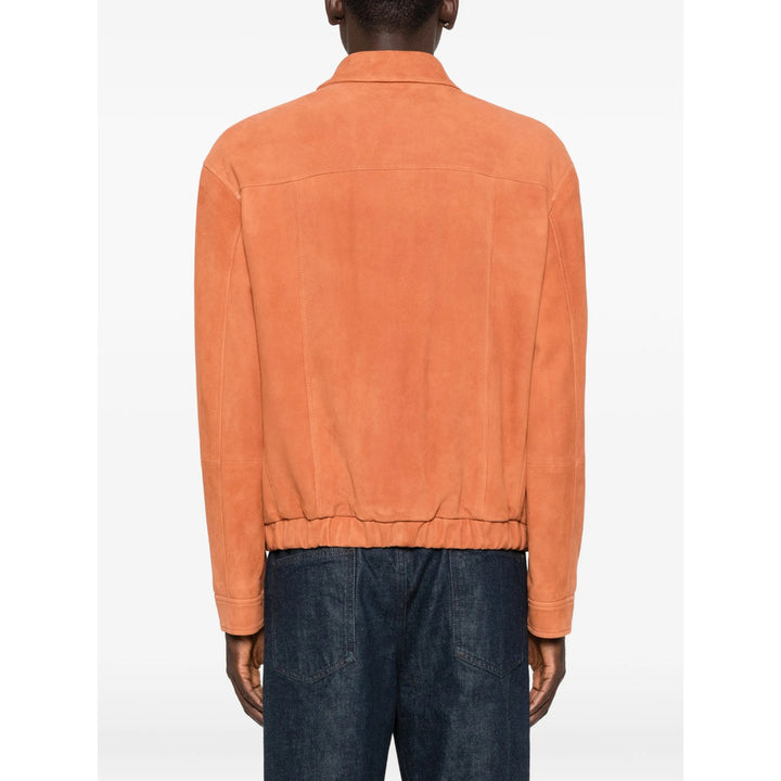Brunello Cucinelli Leather Outerwears - Orange | 07a25fbb5cb2de5ca0859ca477416d7e3181b4be