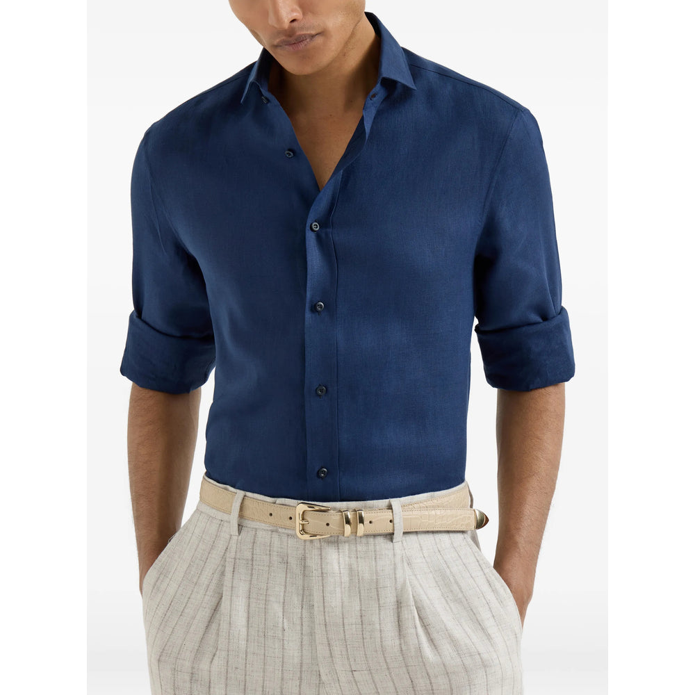 Brunello Cucinelli Shirts - Blue | f1f1b6a6e930bfa343a31819fa7eebff5b6e56e2