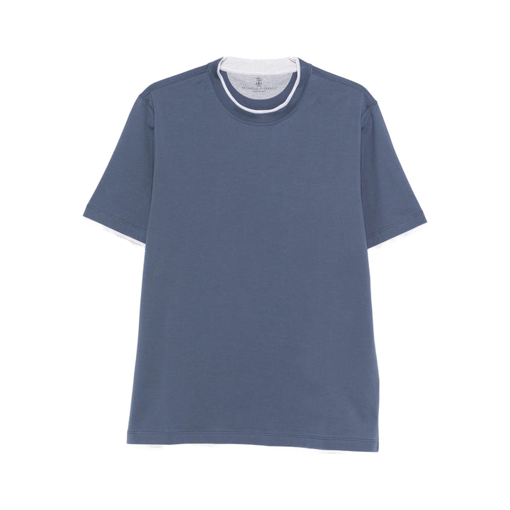 Brunello Cucinelli T Shirts - Blue | 363ae44b4954ef9f5fb700d873cfbdf3c2047fef