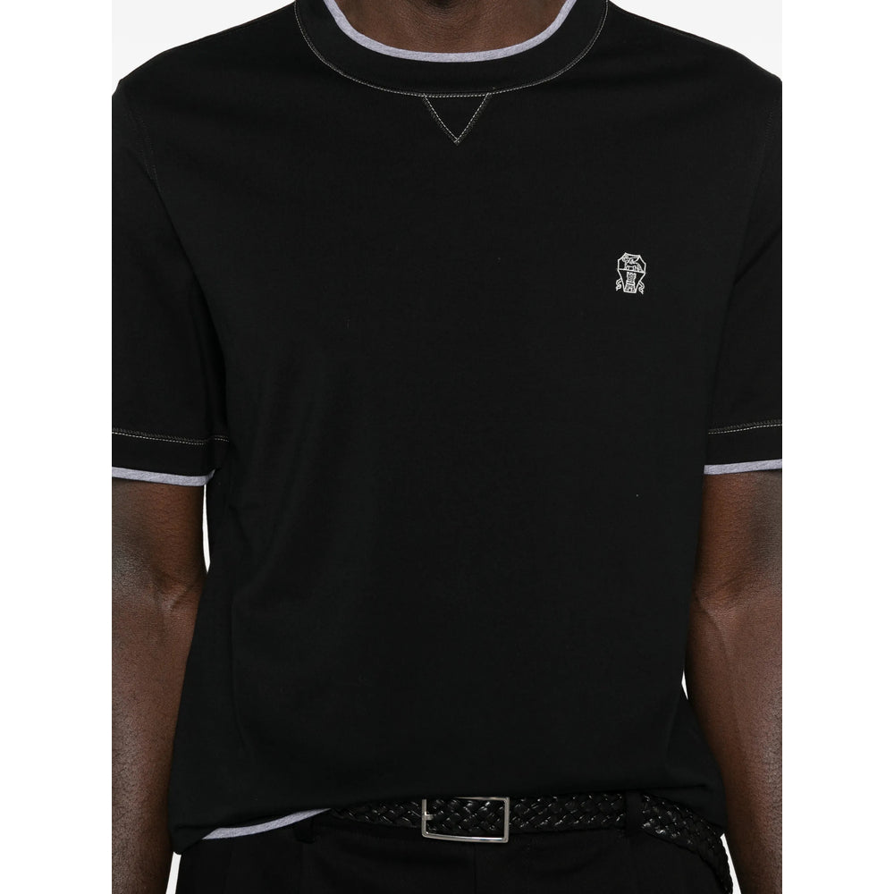 Brunello Cucinelli T Shirts - Black | 45fb5ec37708ea99a372ff0064f05a6f4f1d70a6