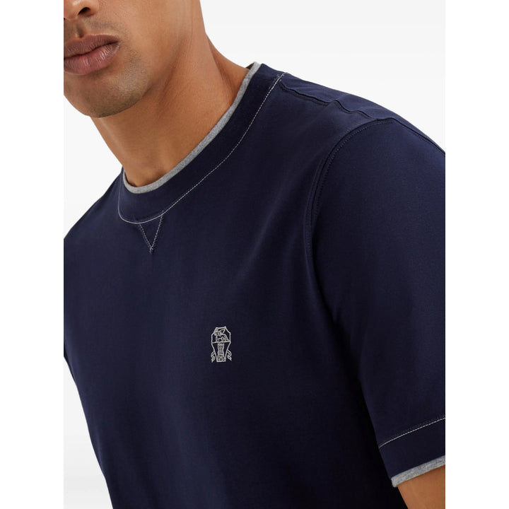 Brunello Cucinelli T Shirts - Blue | 089345086edb91c3f7897d938d16a4761449be4a
