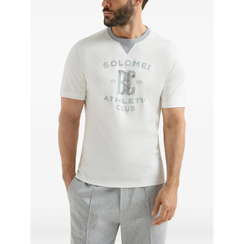 Brunello Cucinelli Shorts - White, Gray | 3a8f646b62e432a13baaf1c520421de0d6ee2f12