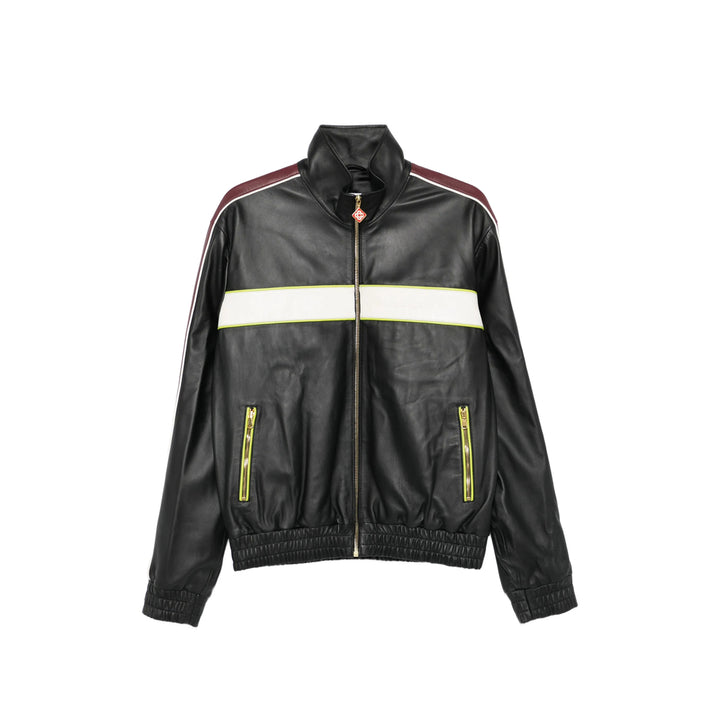 Casablanca Leather Outerwears - Black, White | e264cd63ff4427e0cbe430c7baaf7f8f052a20c1