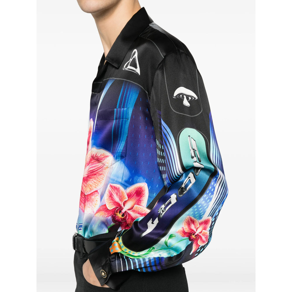 Casablanca Shirts - Black, Blue | d00a71c8f4b7143c3b5f7650503da7dde5185388