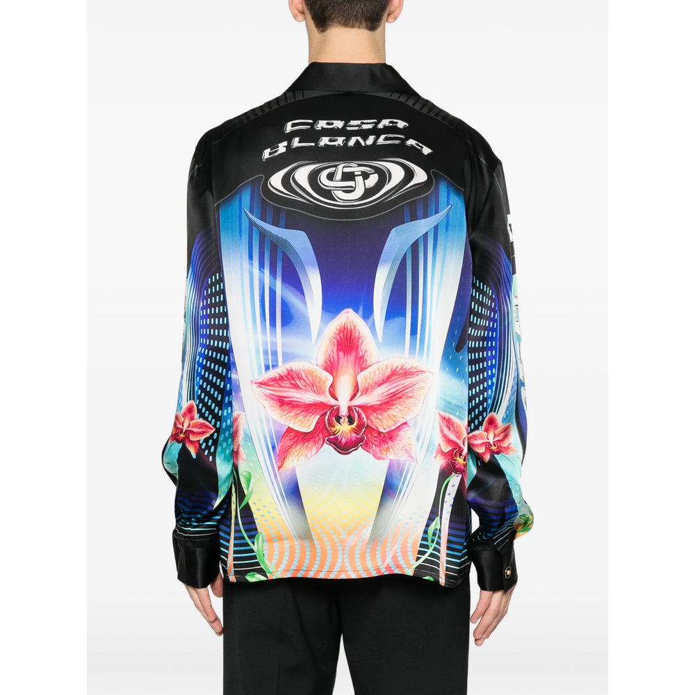 Casablanca Shirts - Black, Blue | 3c40a64b64baadb7d74b89c1d80bb73262395ba7