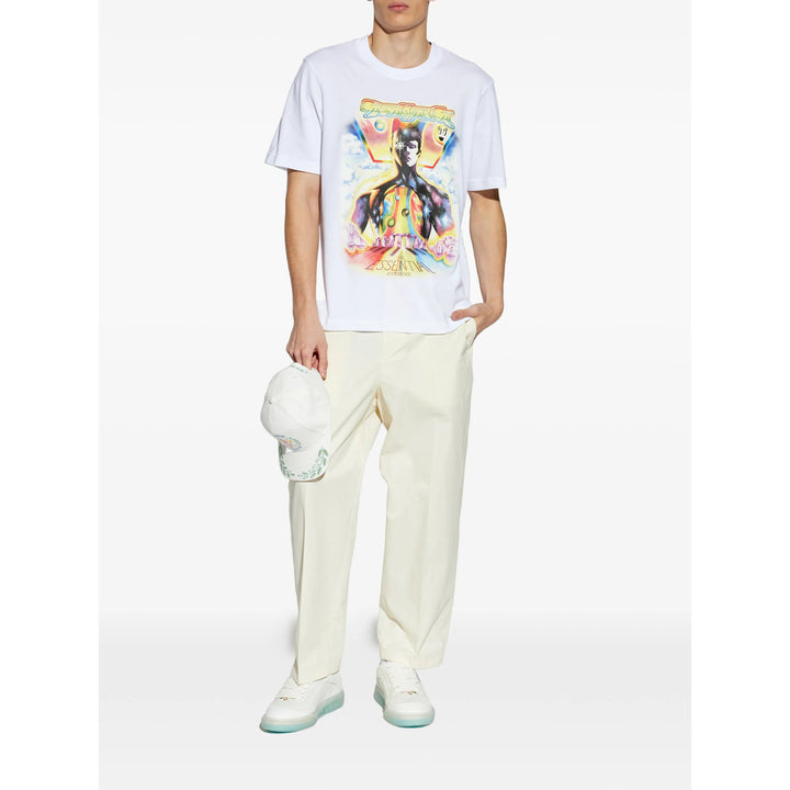 Casablanca T Shirts - White | 57db35d7e883791b4f34fd4a83eac1477a89c919