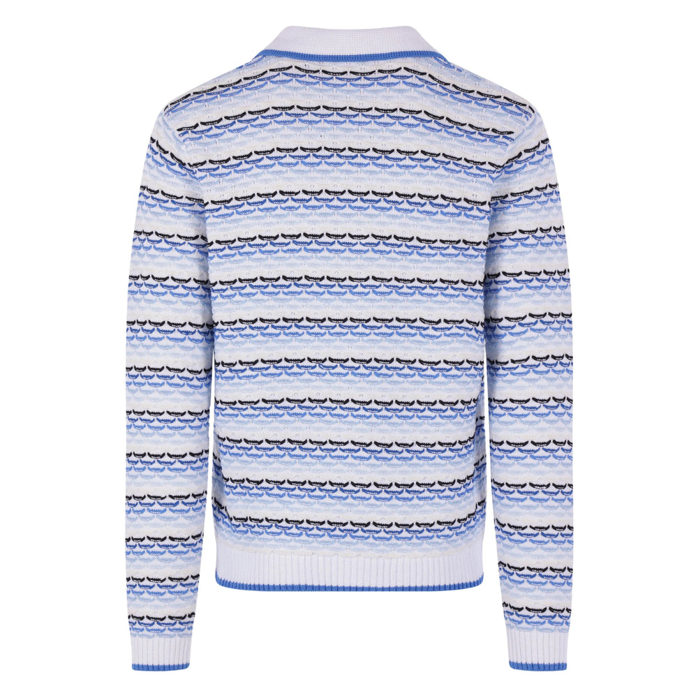 Casablanca Sweaters - White, Blue | 4d45deaab105212119d9c2b01b99116559c77b5b