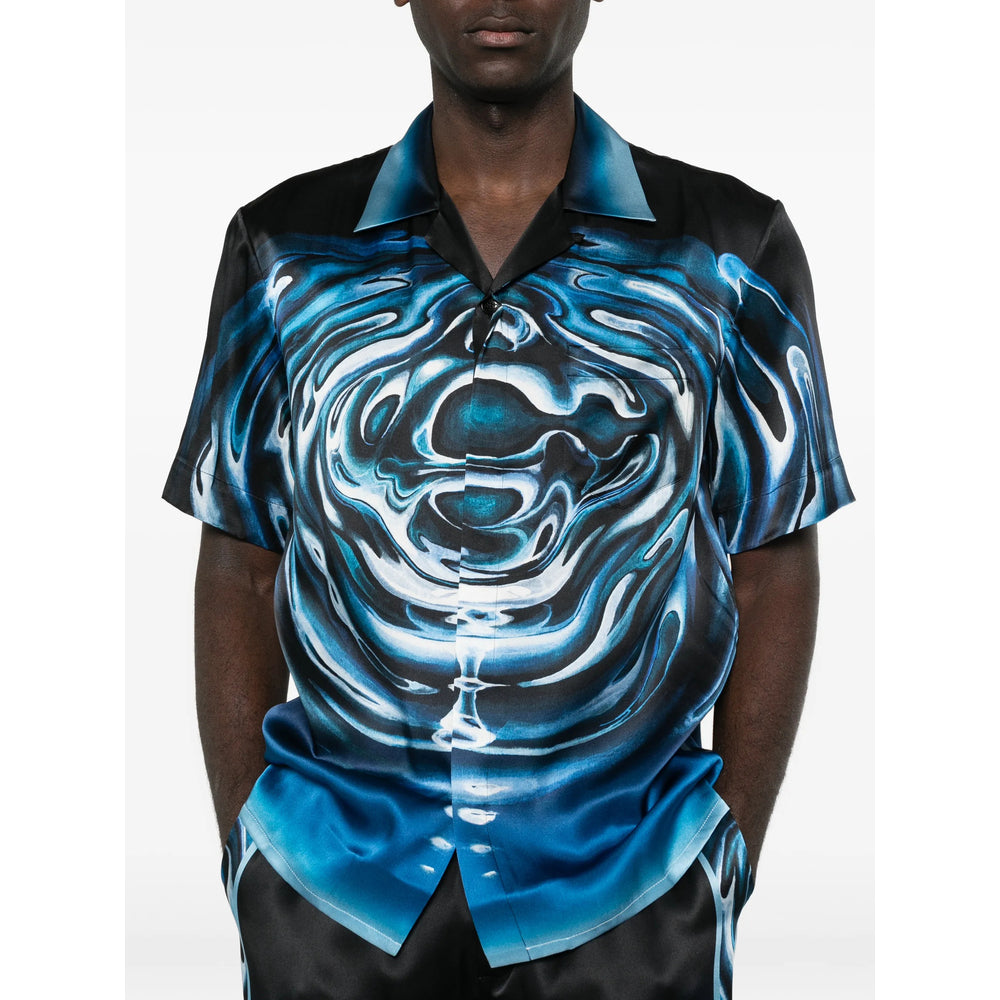 Casablanca Shirts - Blue, Black | b777c35922025cb4a543b853a6aa4e30e9e10574