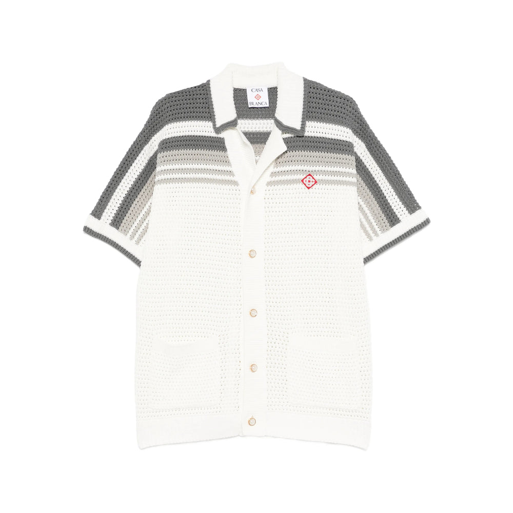 Casablanca Shirts - White, Gray | 02a58f3ffee9a56b0411b61f23892e269f5152eb