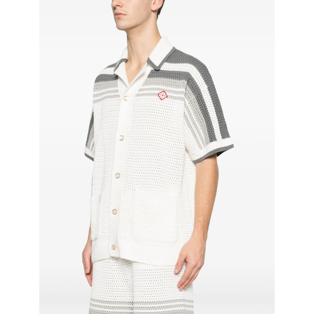 Casablanca Shirts - White, Gray | 4f5eee2245956d4fb02e13e83d3b2aa008edcfda