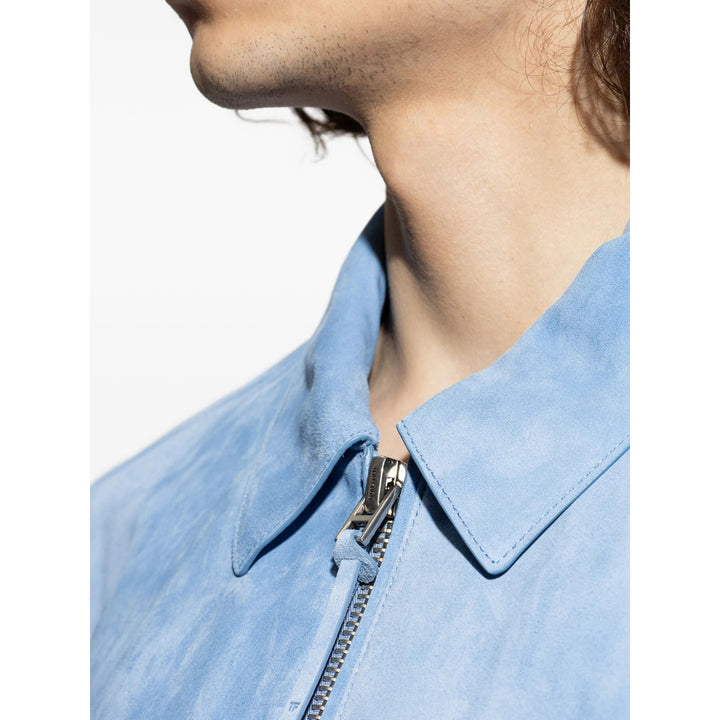 Tom Ford Leather Outerwears - Blue | bf48f99906c576e33f26d61015a947d49291c08c