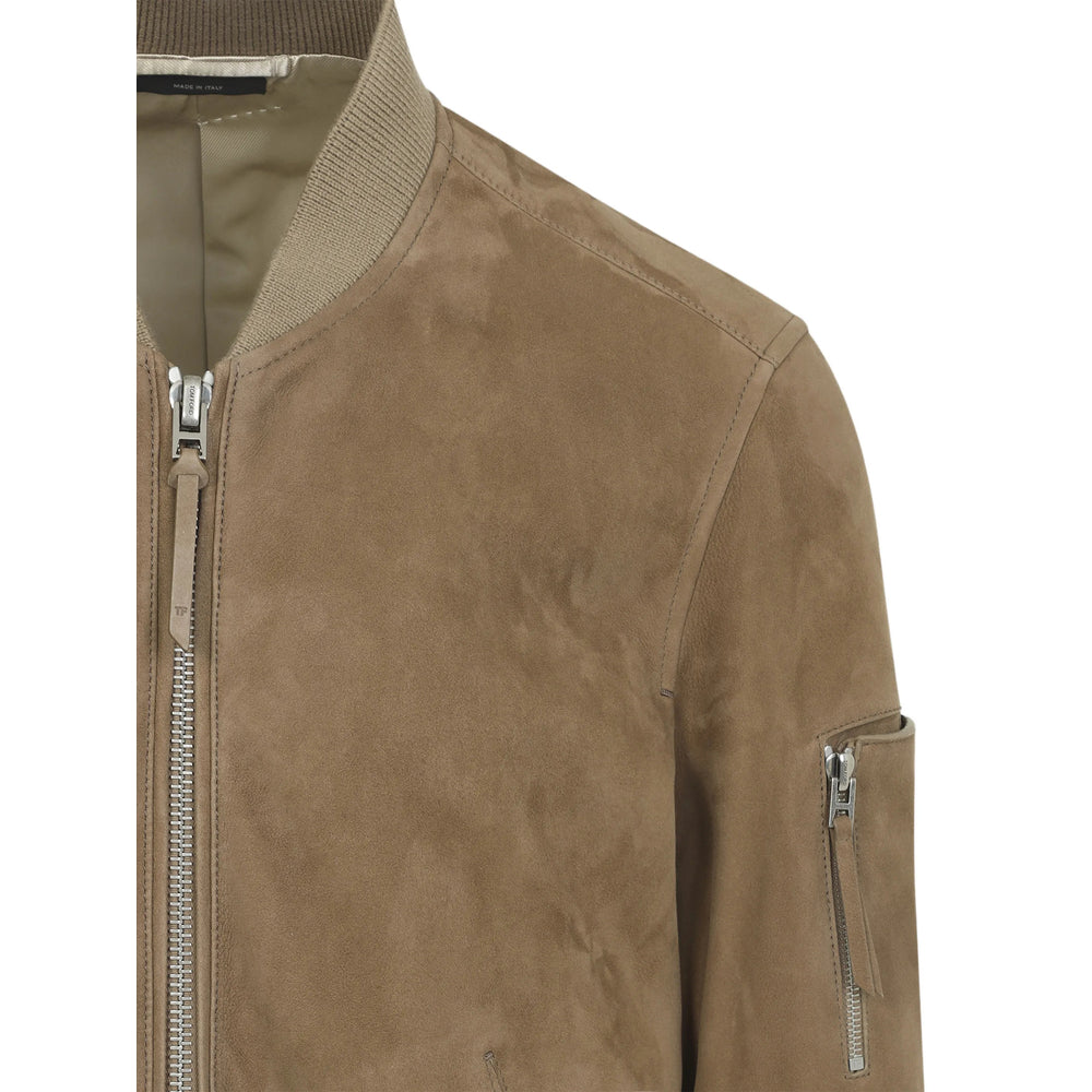 Tom Ford Leather Outerwears - Brown | 51a1d5570f536a082387ee398261ecbf8b261a31