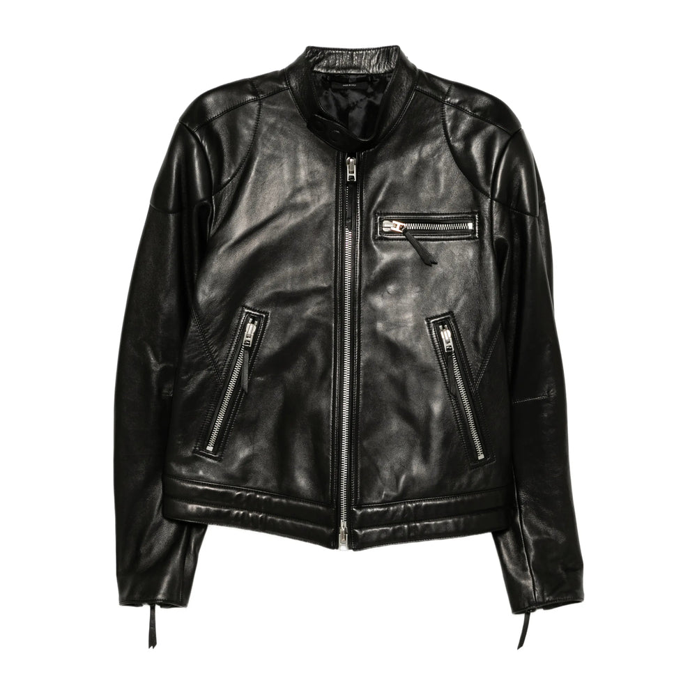 Tom Ford Leather Outerwears - Black | 2c48b9da57e3ff6cb7ed207651091b5e8ff98d59