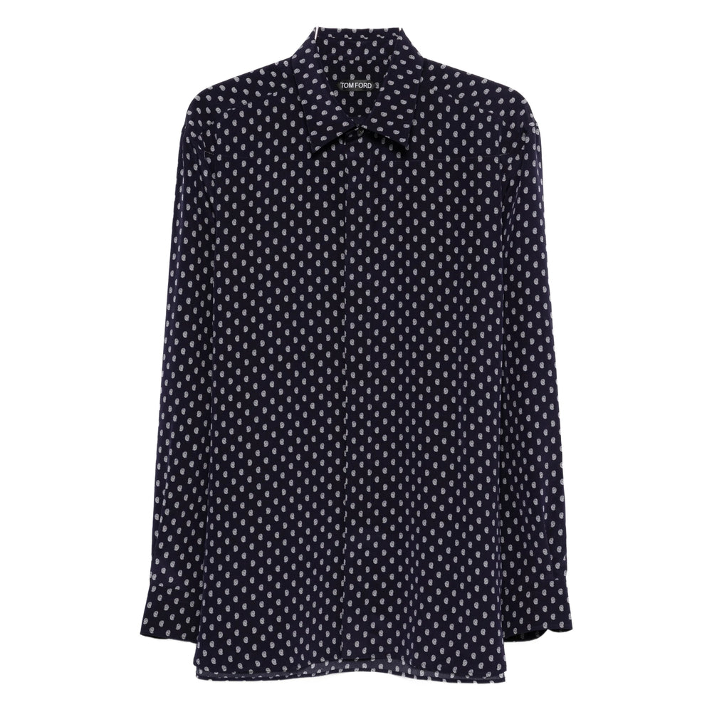 Tom Ford Shirts - Blue, White | b0b7c1c7fd087a160fd3ee1292240caf08d9bf97