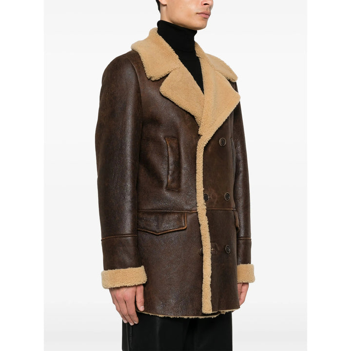 Salvatore Santoro Leather Outerwears - Brown, Black | ca3ec5d08fe04616a1402e5d054507a3bcf3a342